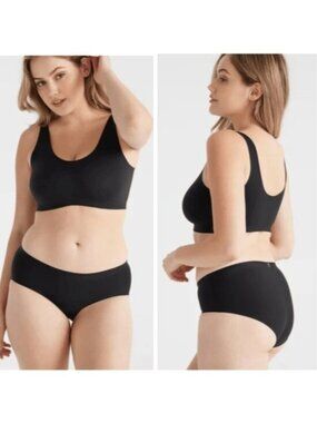 Knix Revolution Bra Black Soft Wireless size XXXL